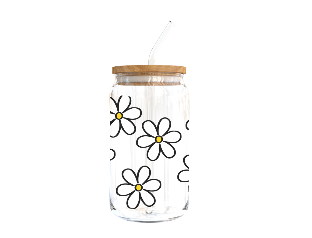 Daisy Glass Cup