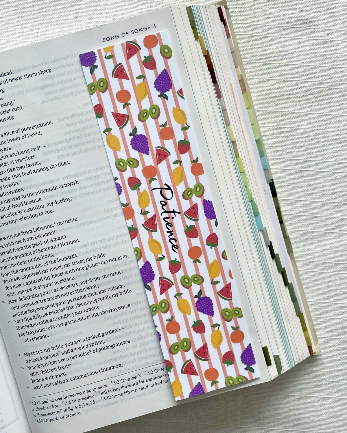 Fruits Of The Spirit Laminated Bookmark