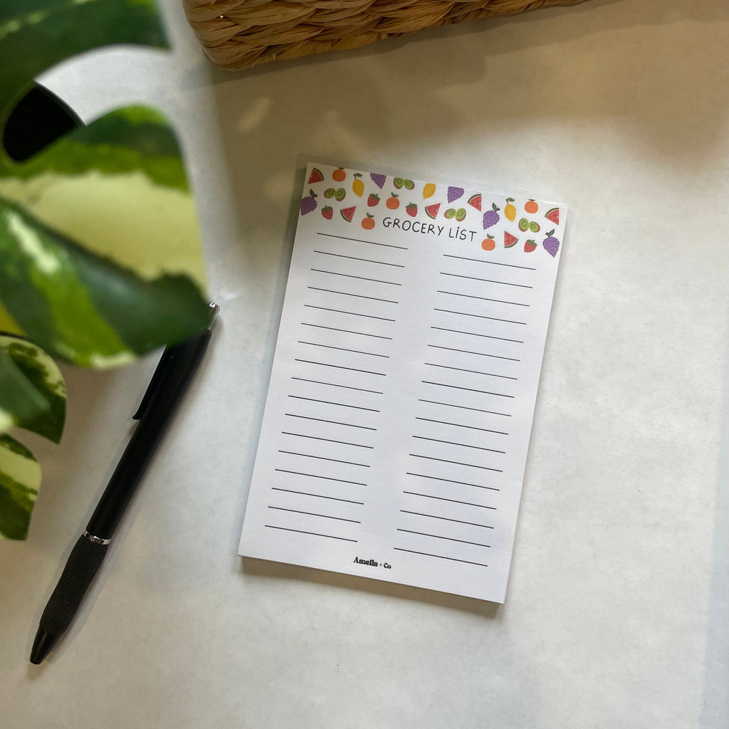 Grocery List Notepad