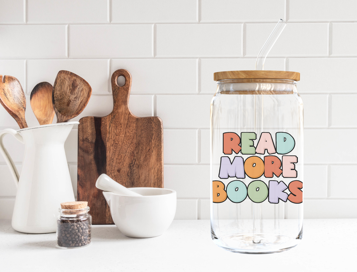 Read More Books Glass Cup