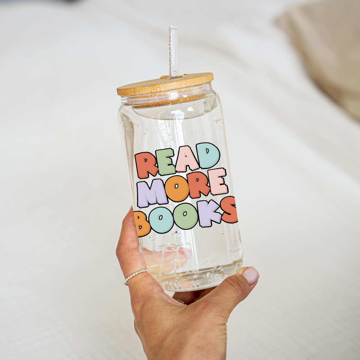 Read More Books Glass Cup
