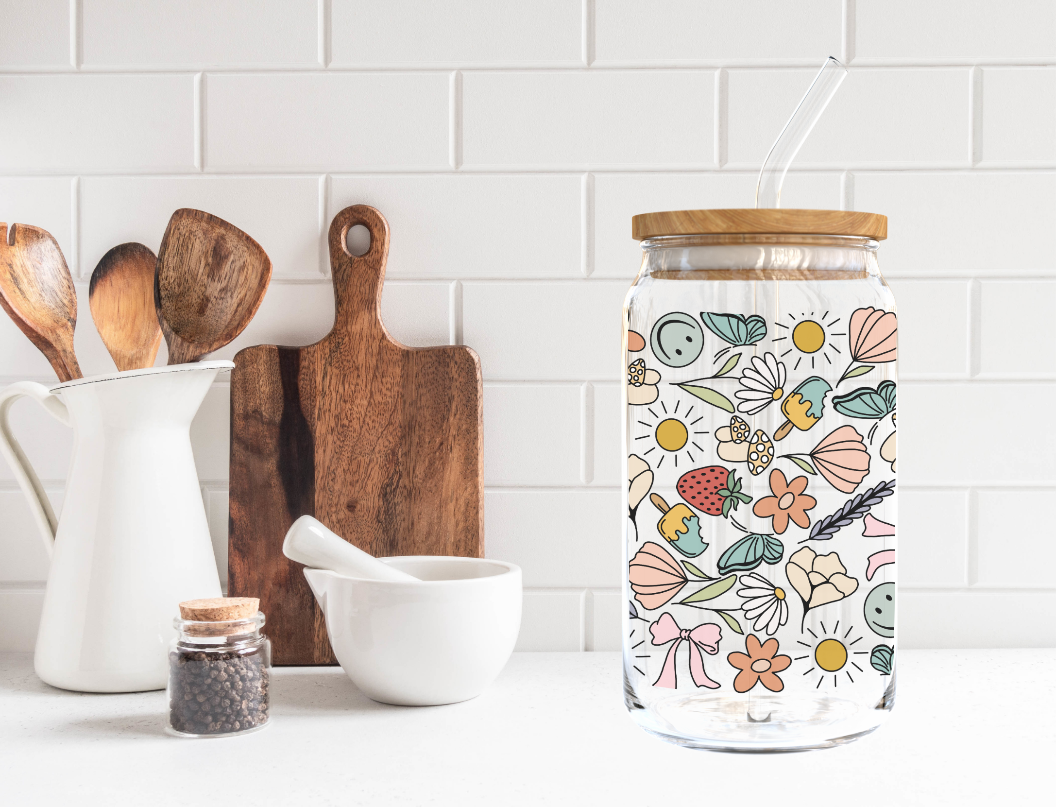 Groovy Glass Cup