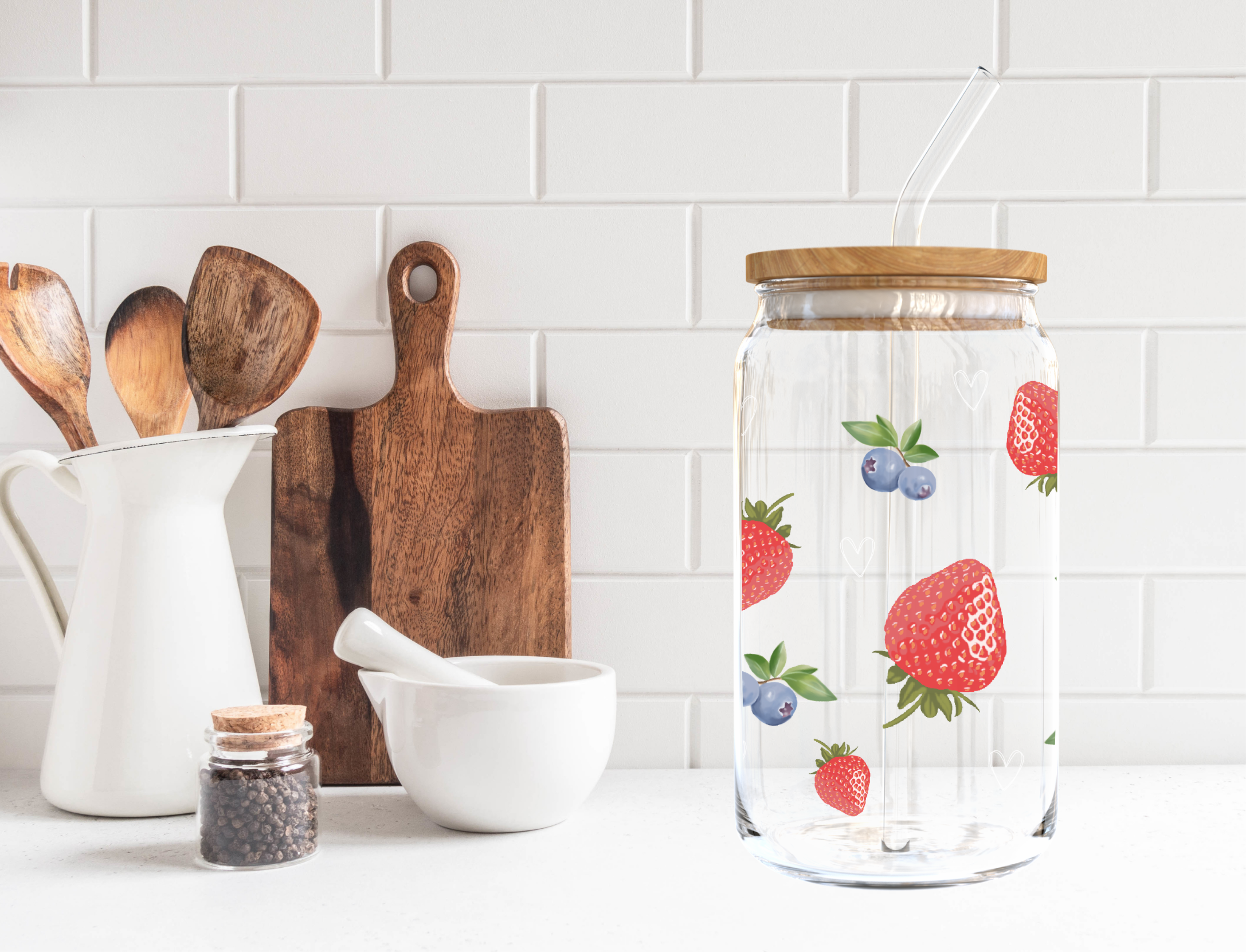 Fruity Glass Cup