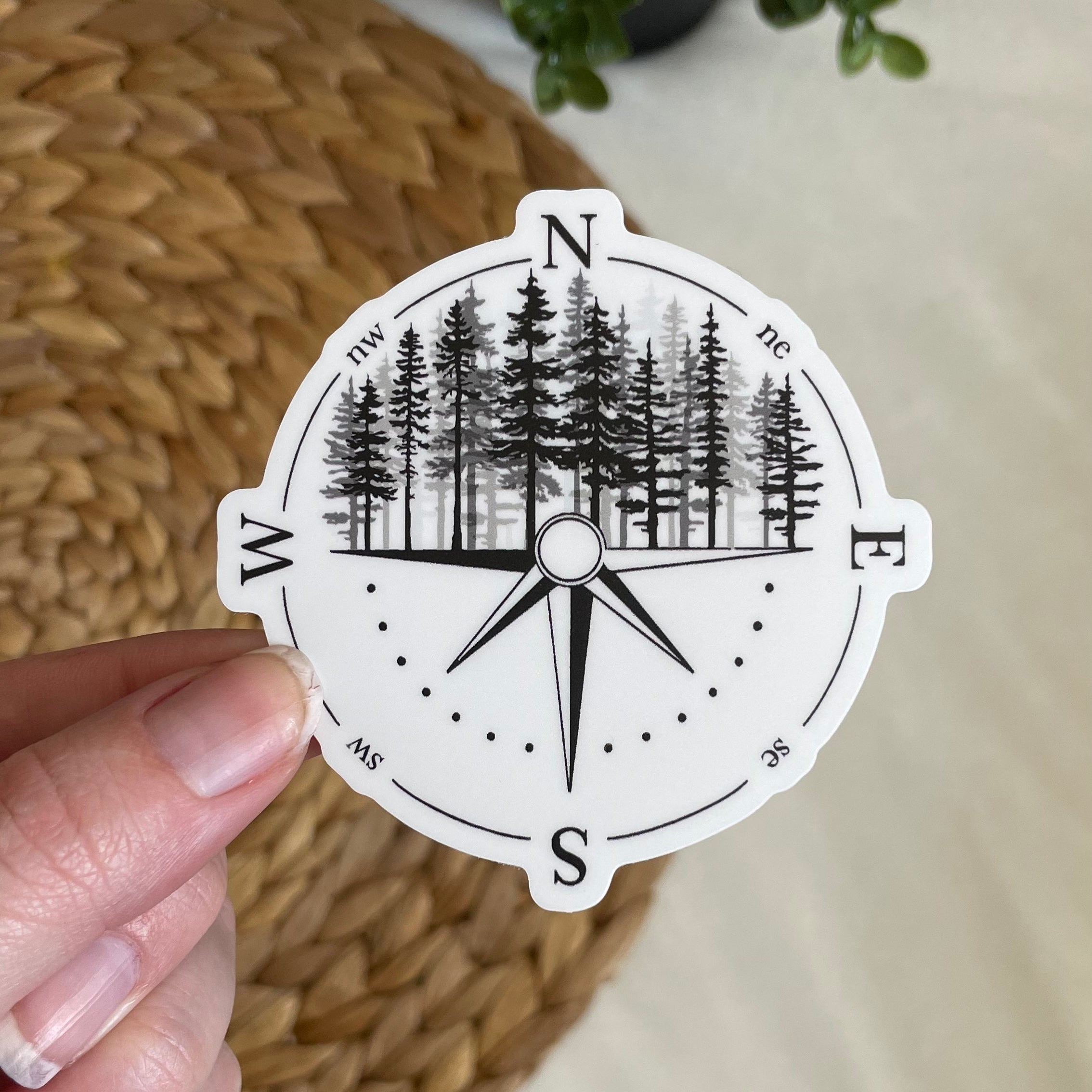 Compass Sticker