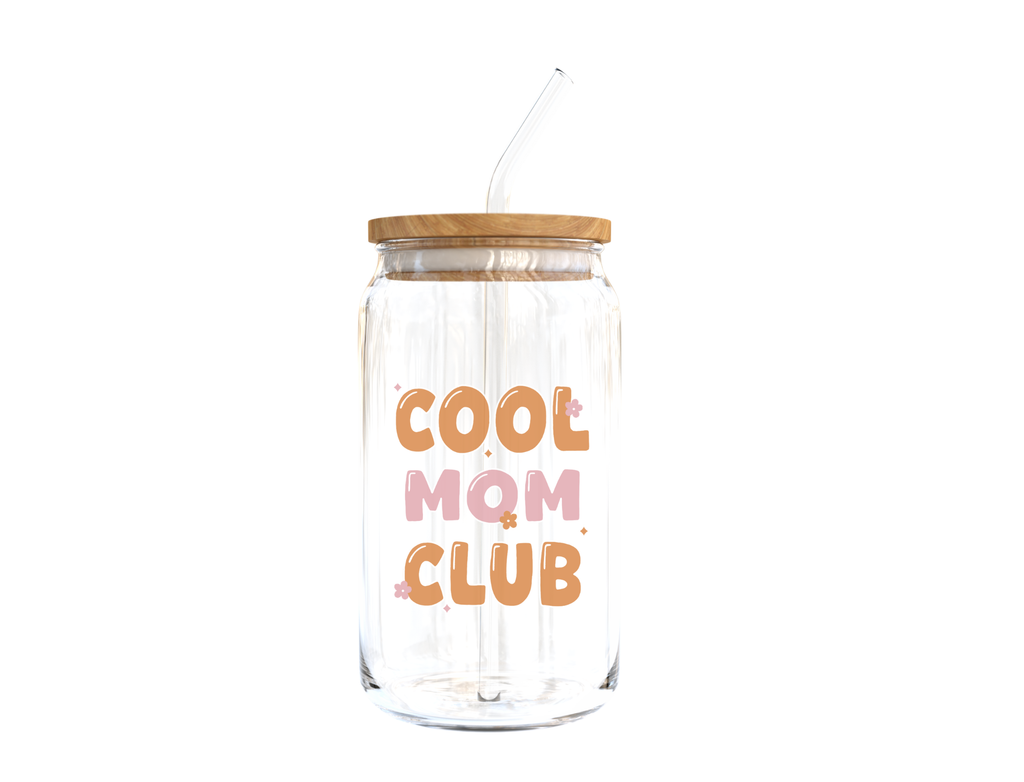 Cool Mom Club Glass Cup