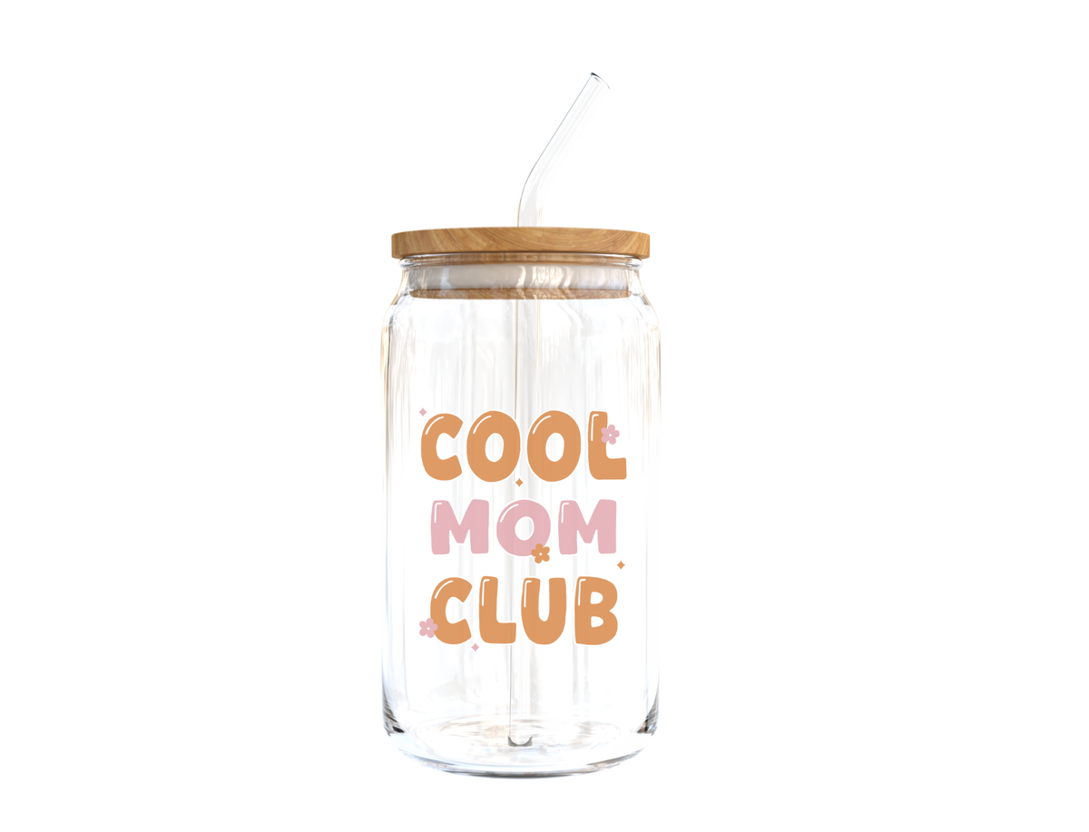 Cool Mom Club Glass Cup