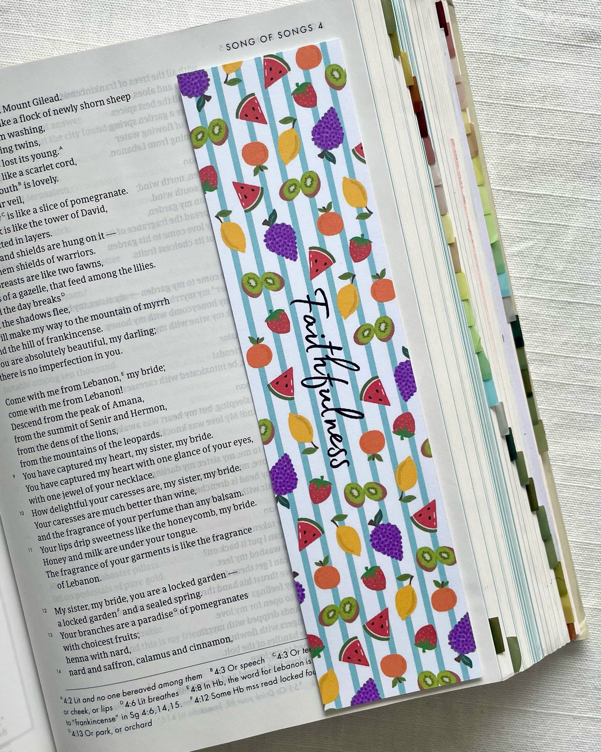 Fruits Of The Spirit Laminated Bookmark