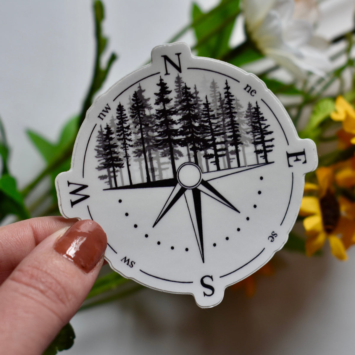 Compass Sticker