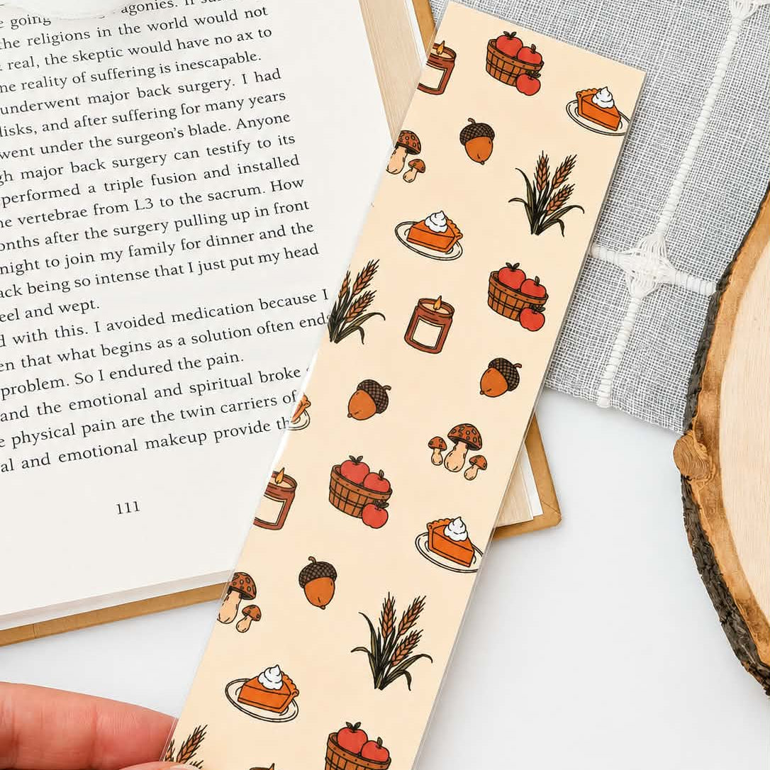 Autumn Harvest Laminated Bookmark