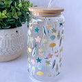 Pastel Summer Glass Cup