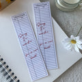 Library Card Laminated Bookmark