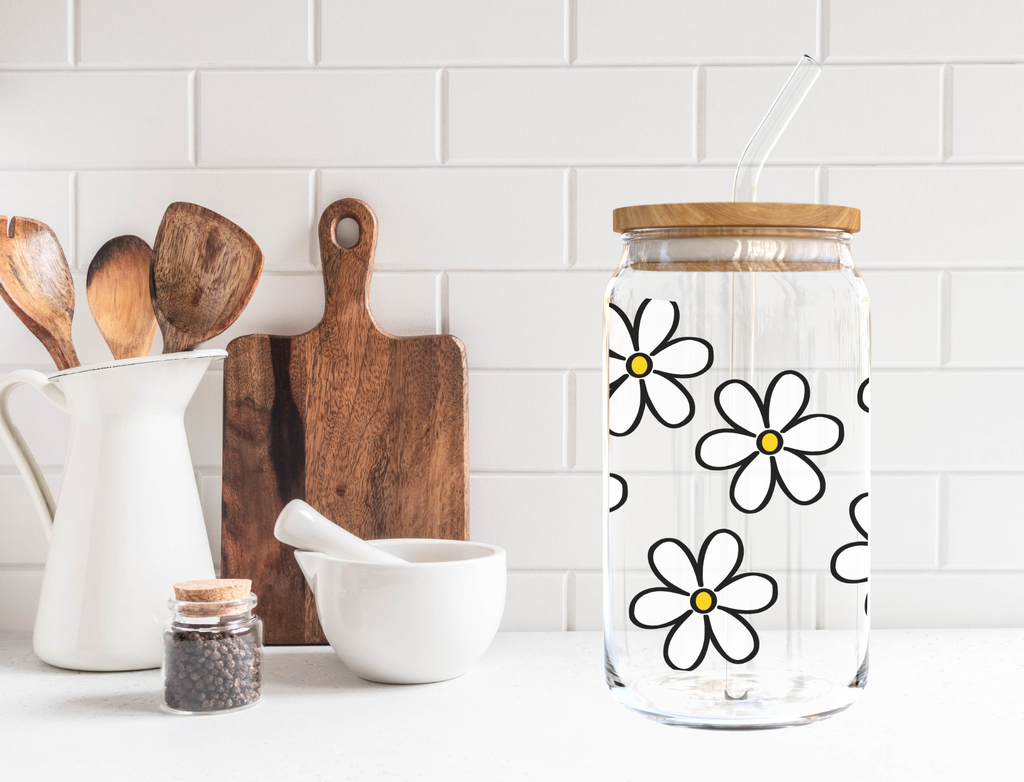 Daisy Glass Cup