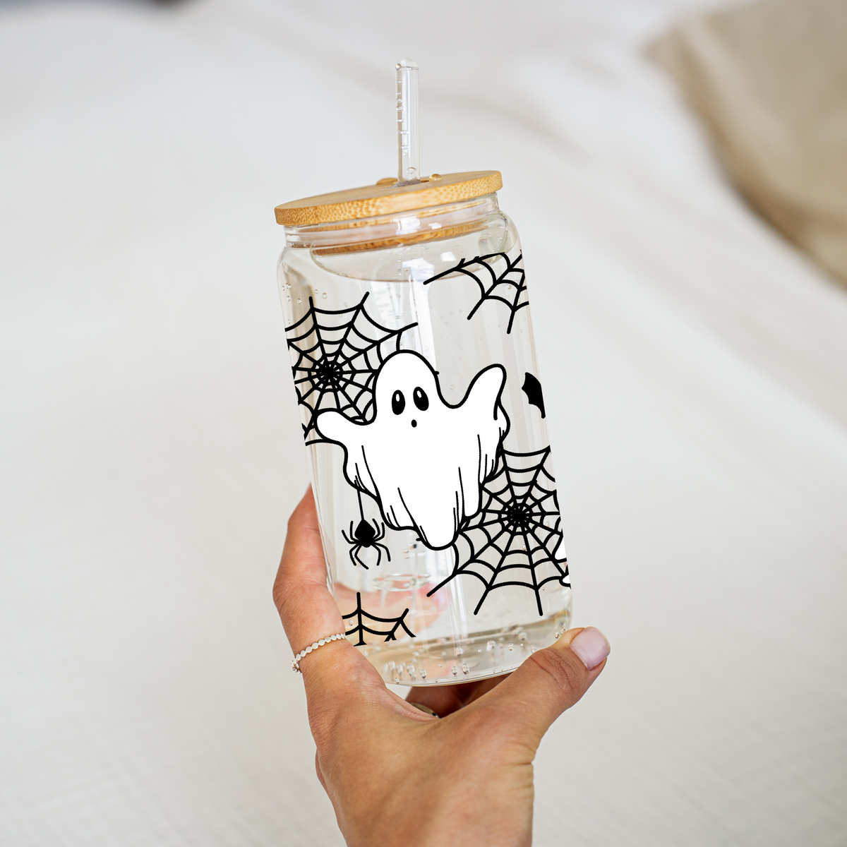 Ghostly Glass Cup