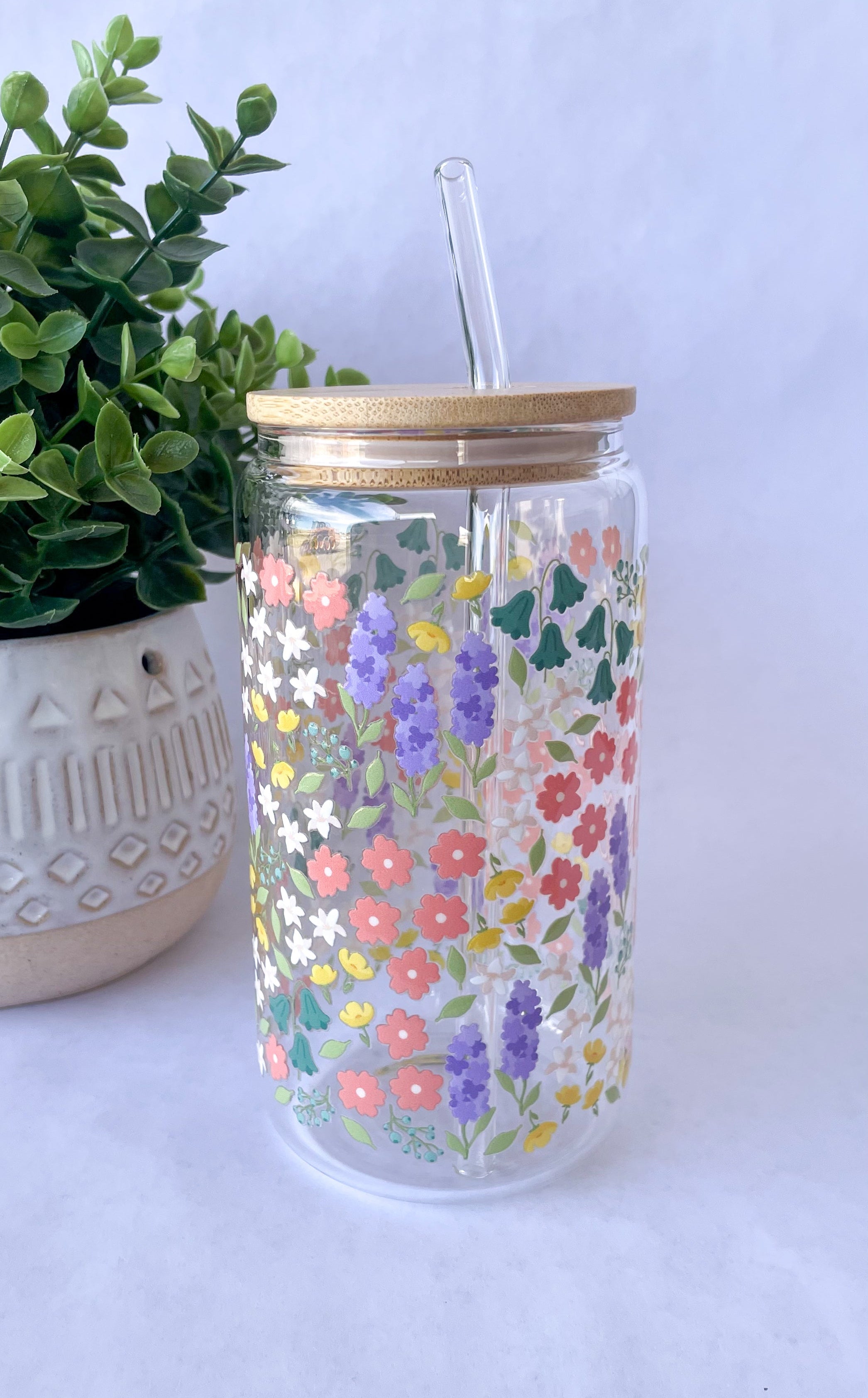 Where Flowers Bloom Glass Cup