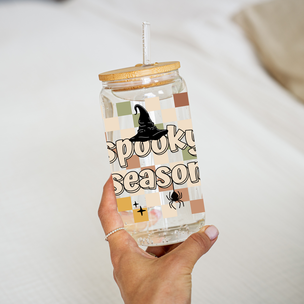Spooky Season Glass Cup