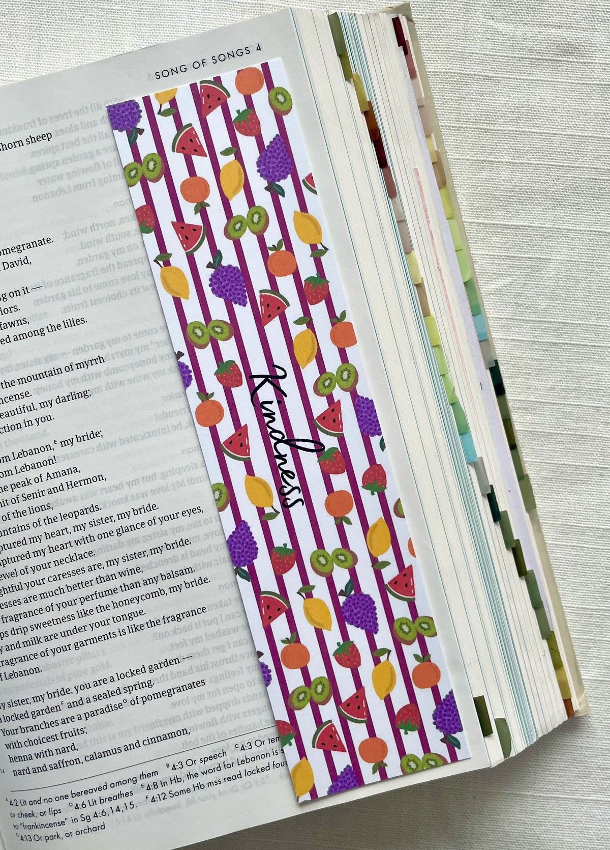 Fruits Of The Spirit Laminated Bookmark