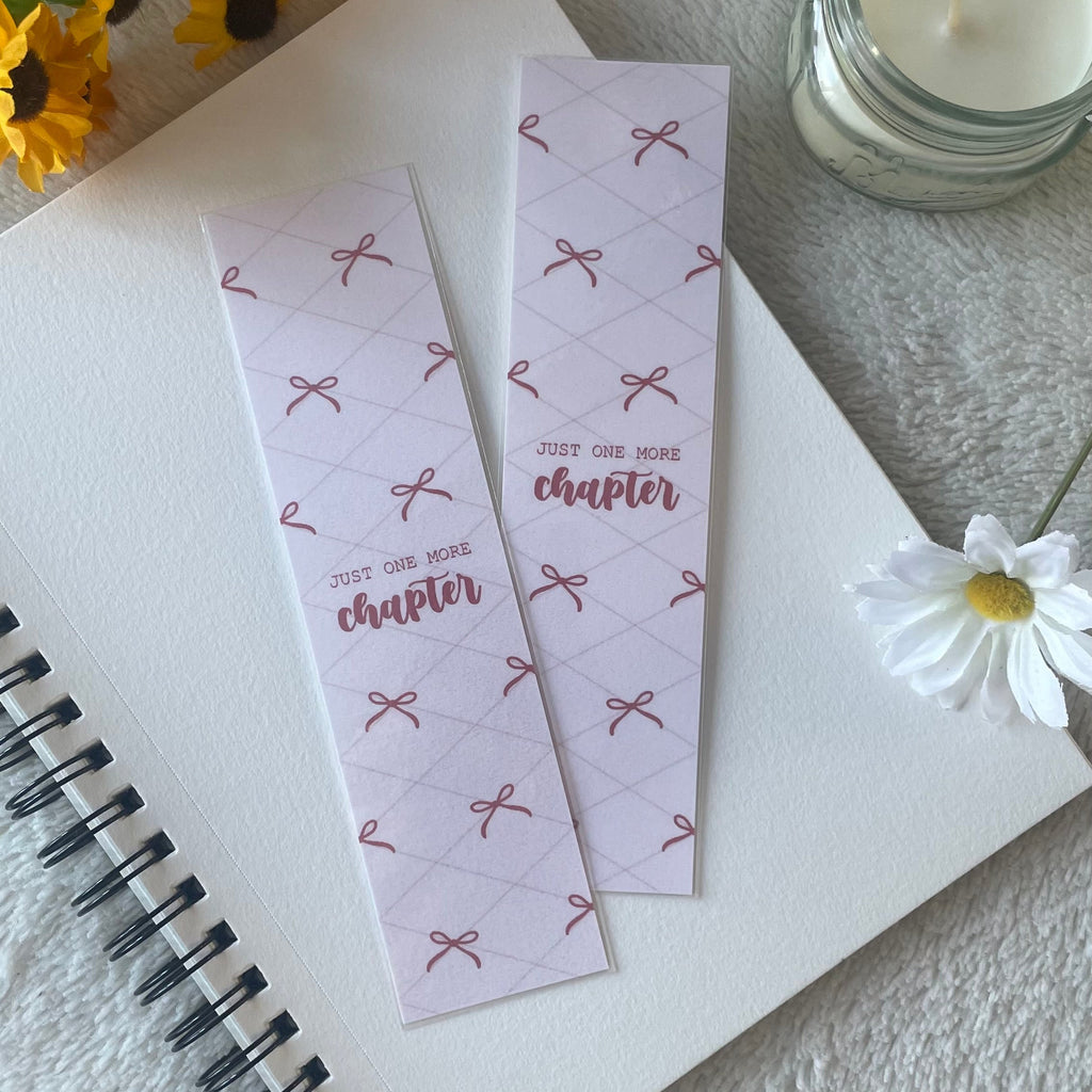Just One More Chapter Laminated Bookmark