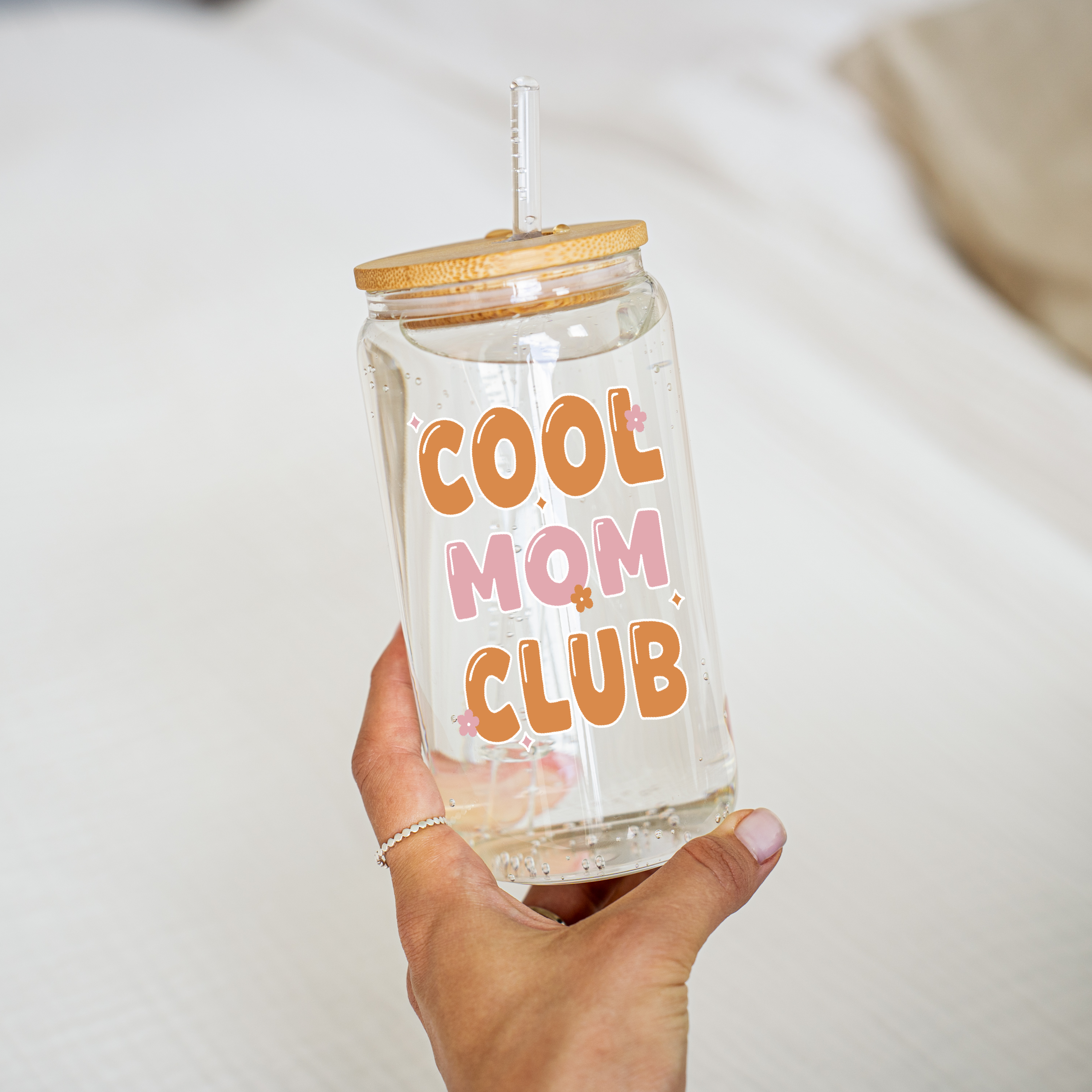 Cool Mom Club Glass Cup