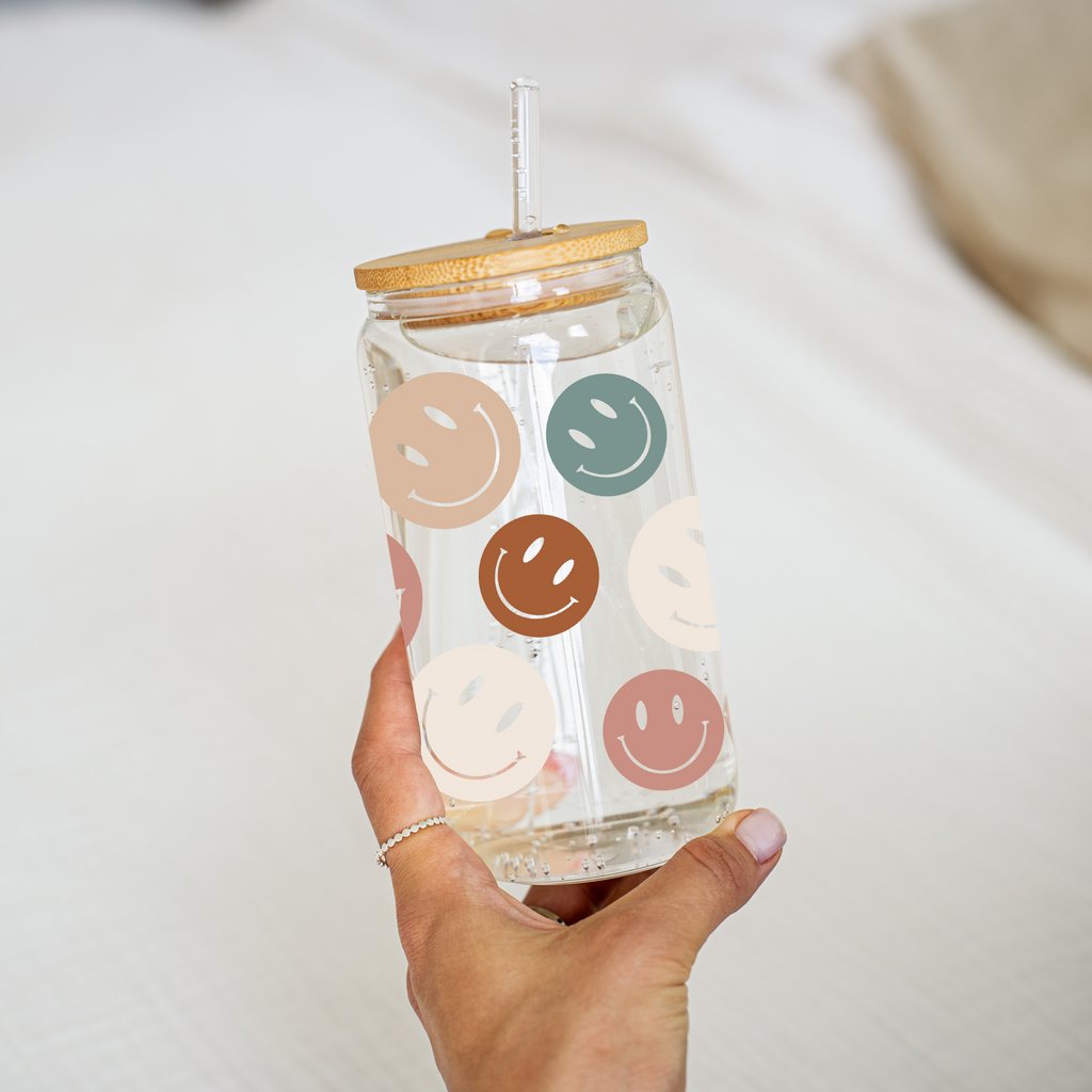 Smiley Glass Cup