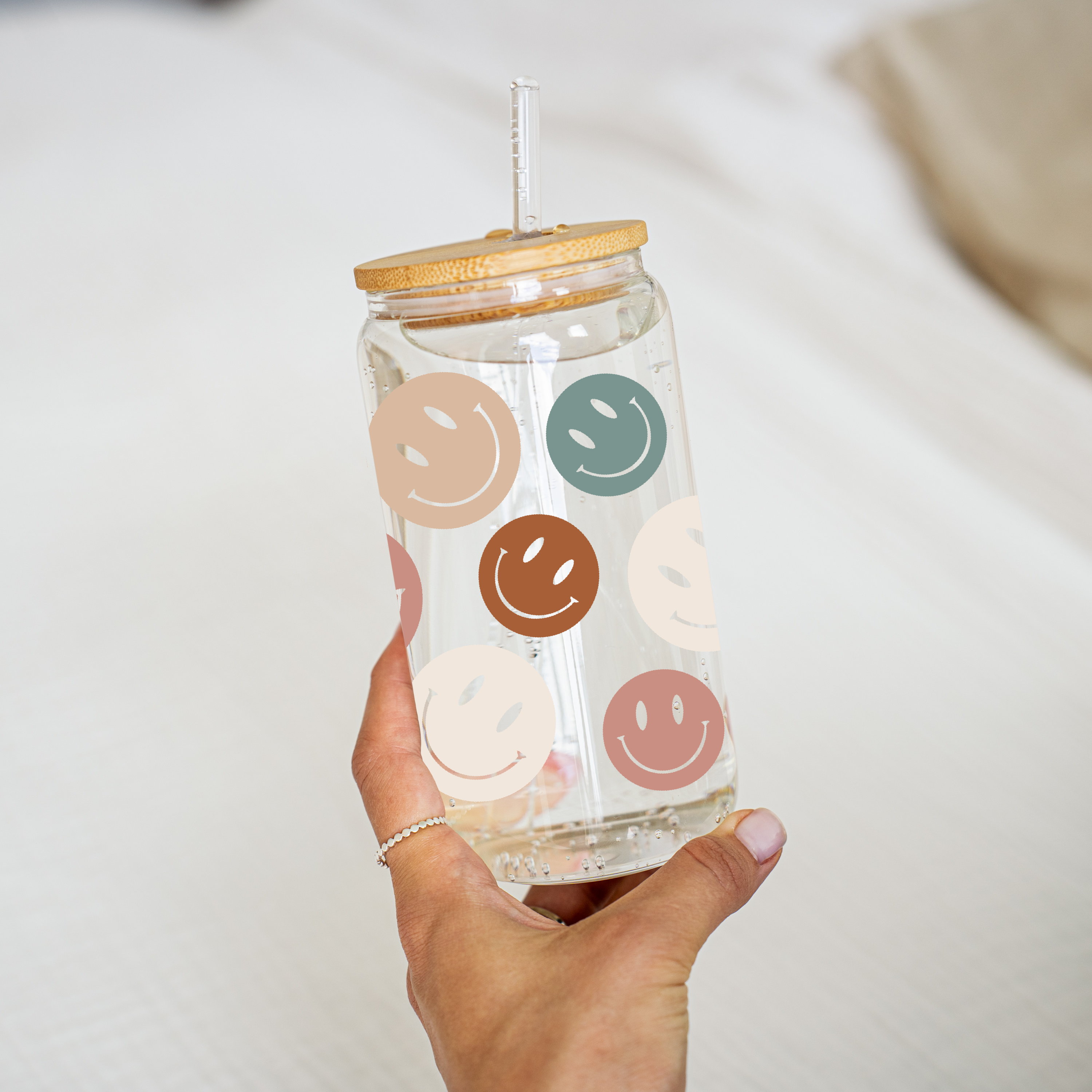 Smiley Glass Cup