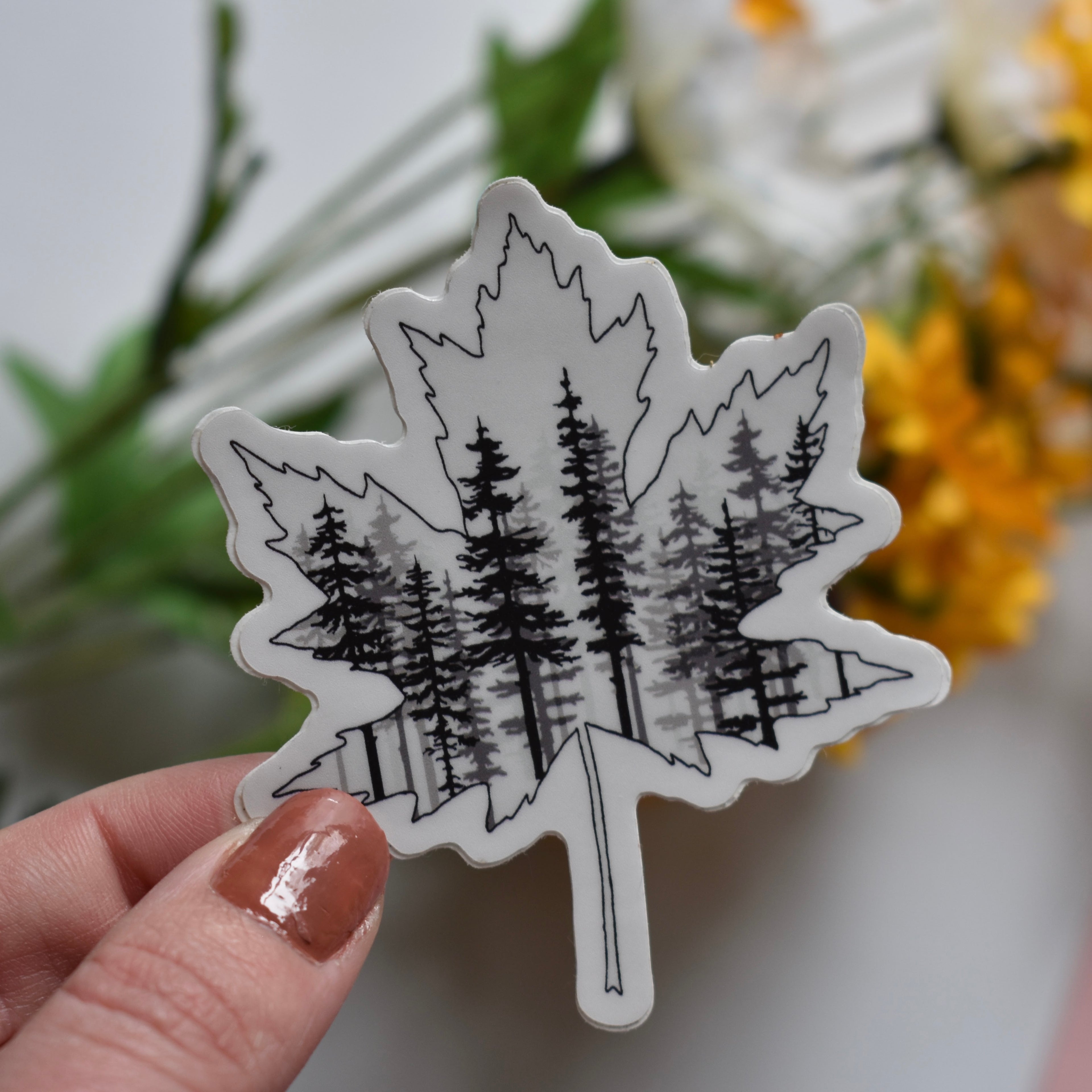 Maple Leaf Sticker