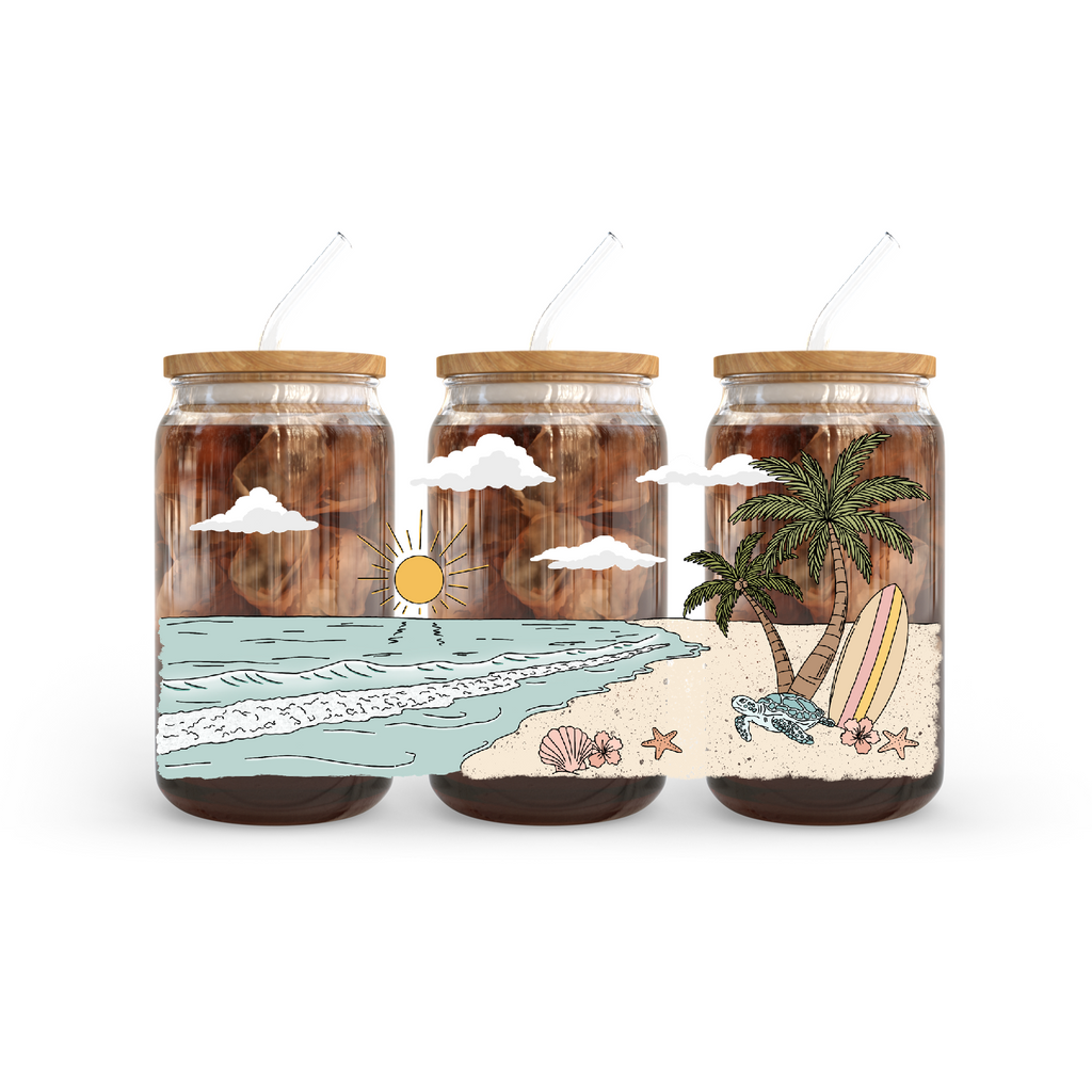 Coastal Tide Glass Cup