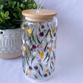 Tulips Glass Cup