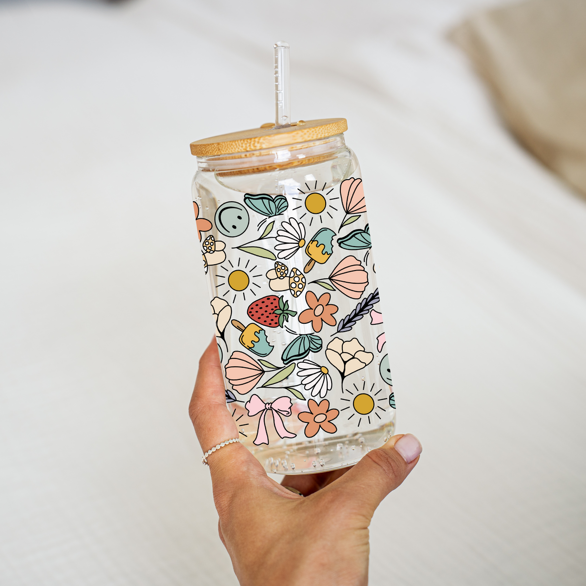 Groovy Glass Cup