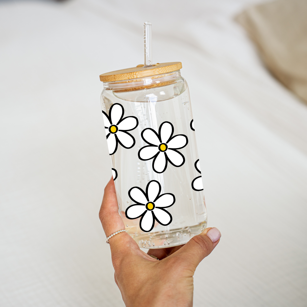 Daisy Glass Cup