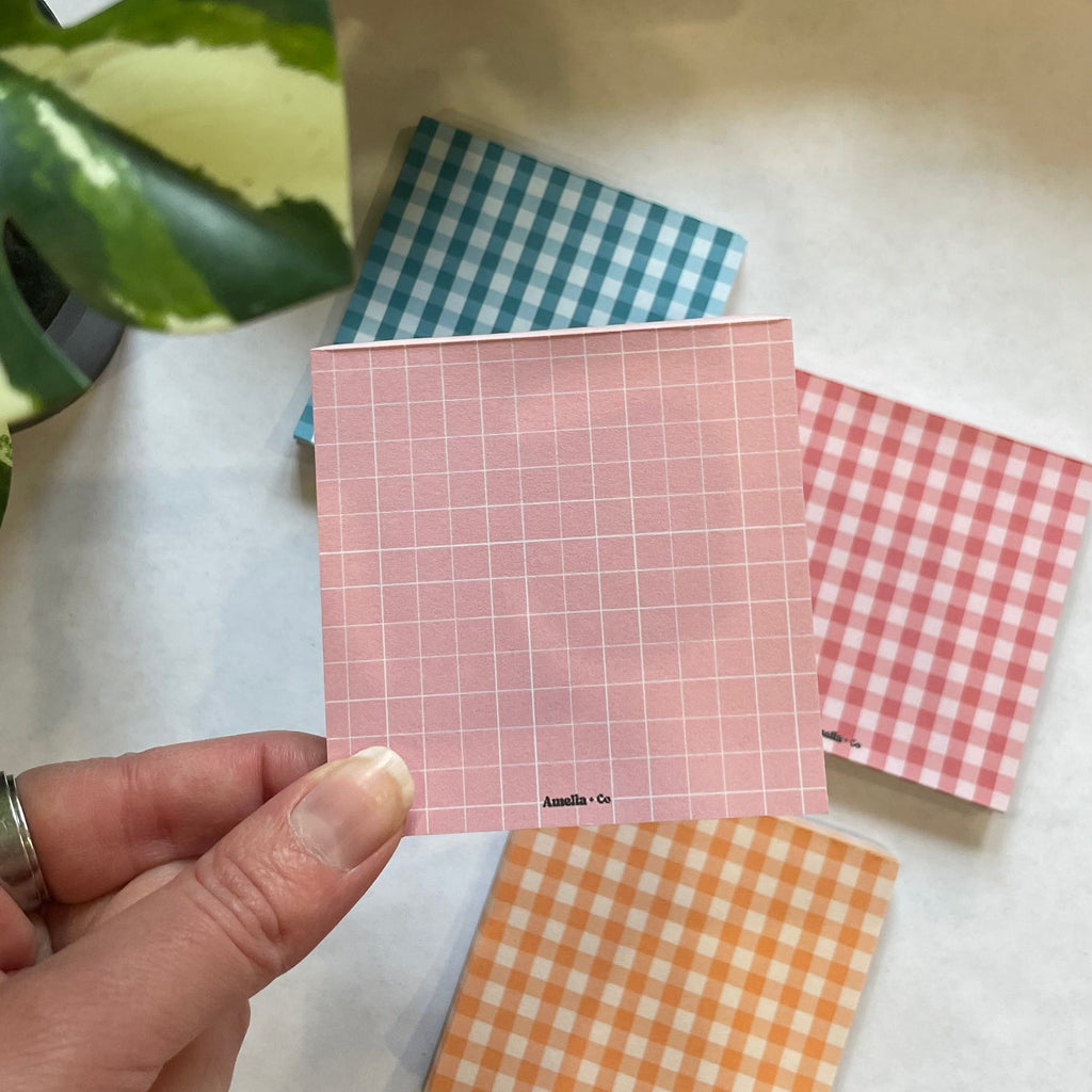 Pink Squared Notepad