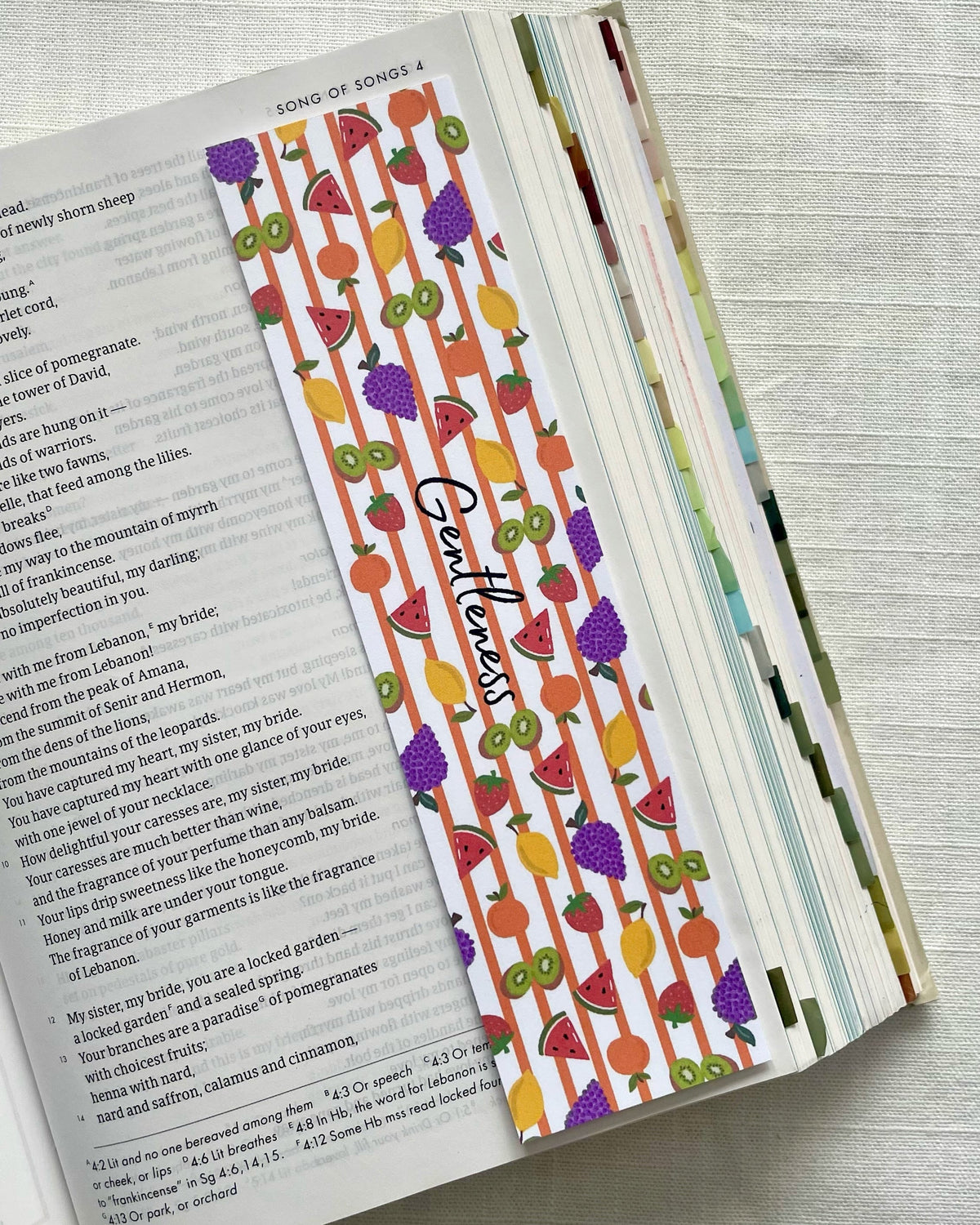 Fruits Of The Spirit Laminated Bookmark