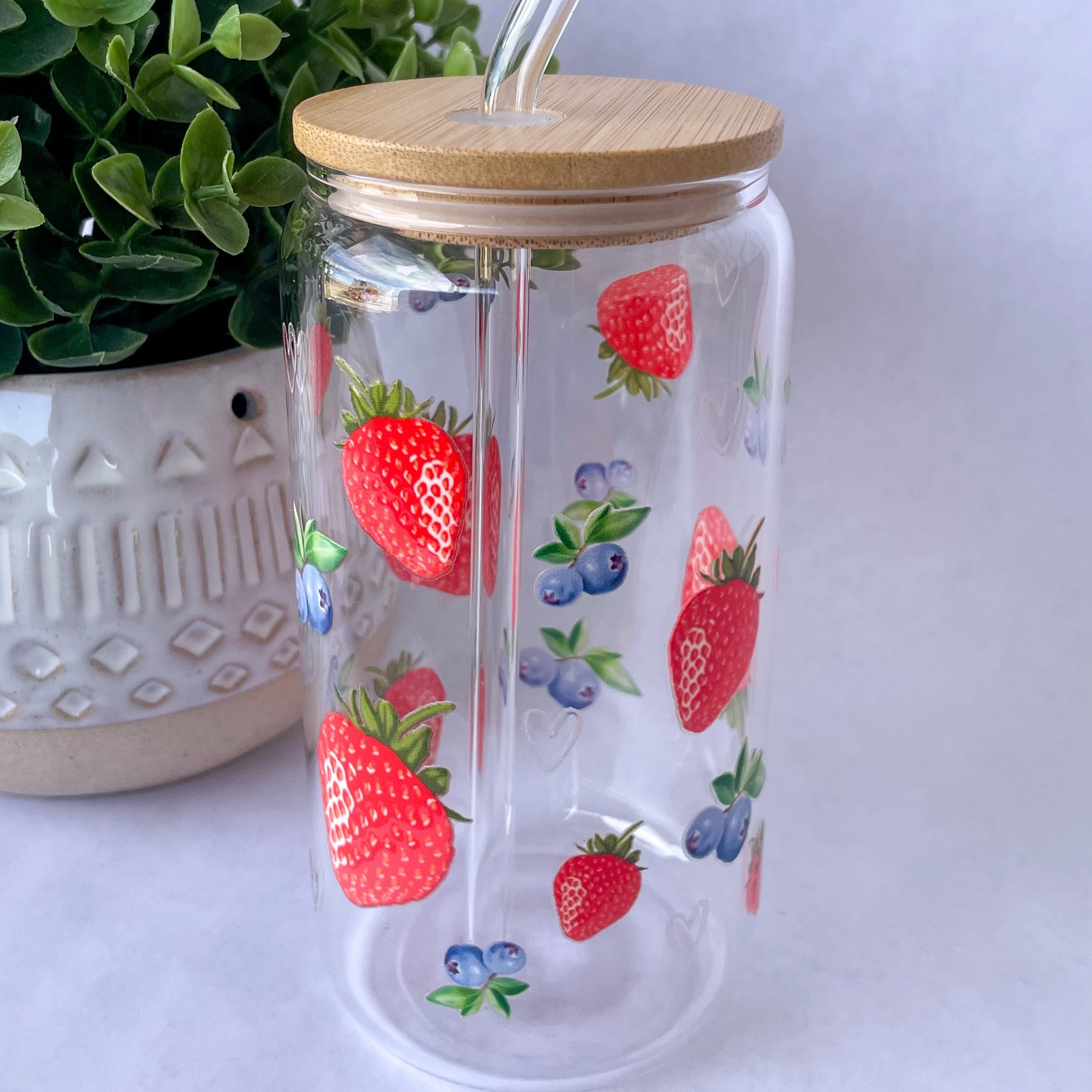 Fruity Glass Cup