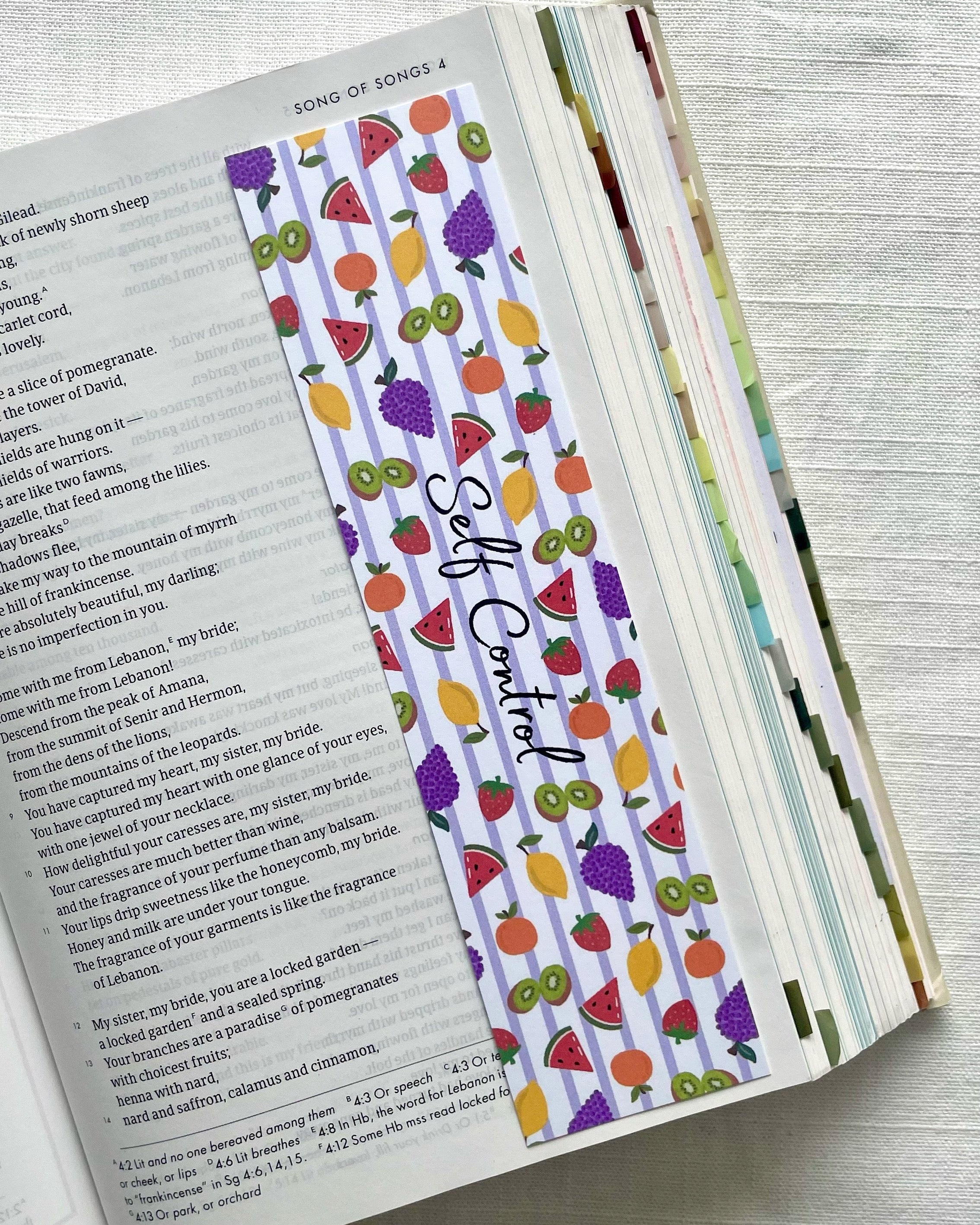 Fruits Of The Spirit Laminated Bookmark