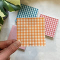 Orange Gingham Notepad