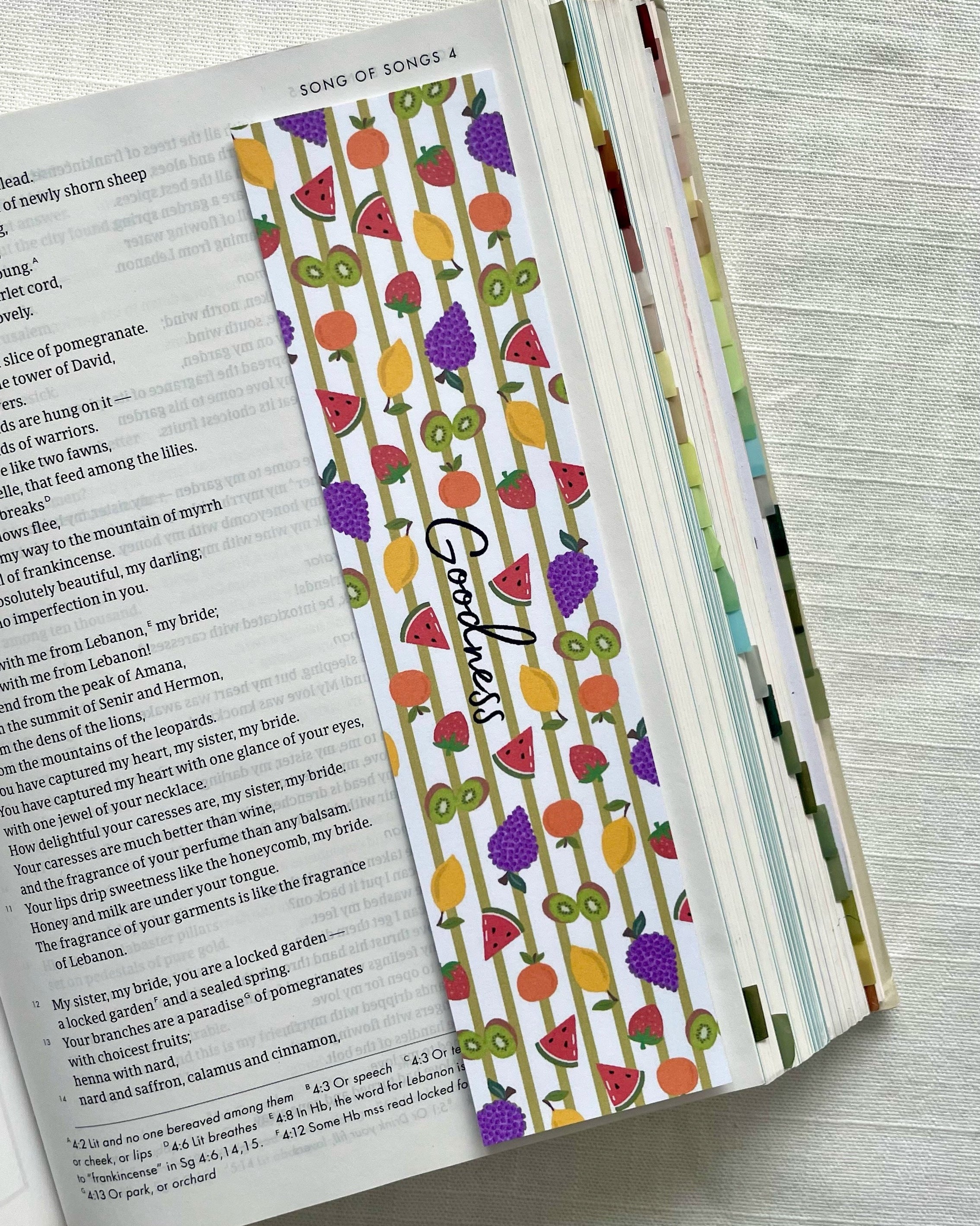 Fruits Of The Spirit Laminated Bookmark