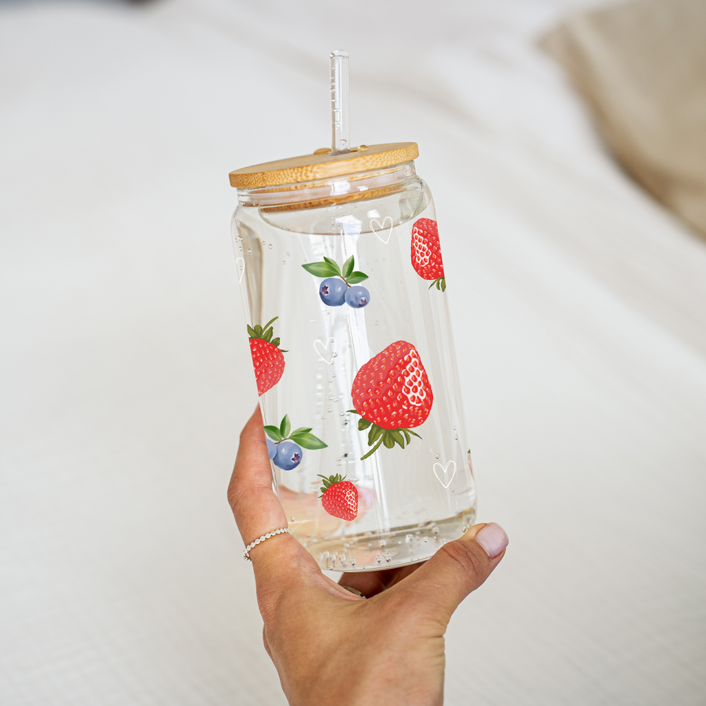 Fruity Glass Cup