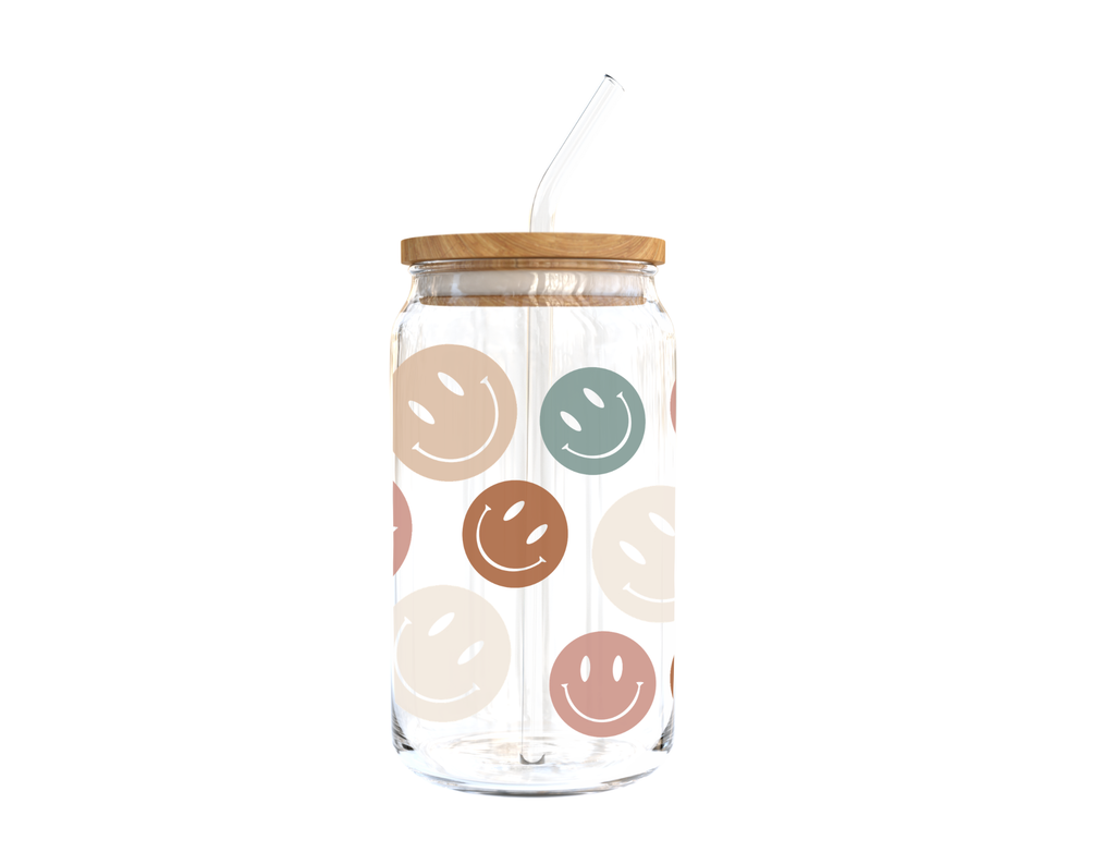 Smiley Glass Cup