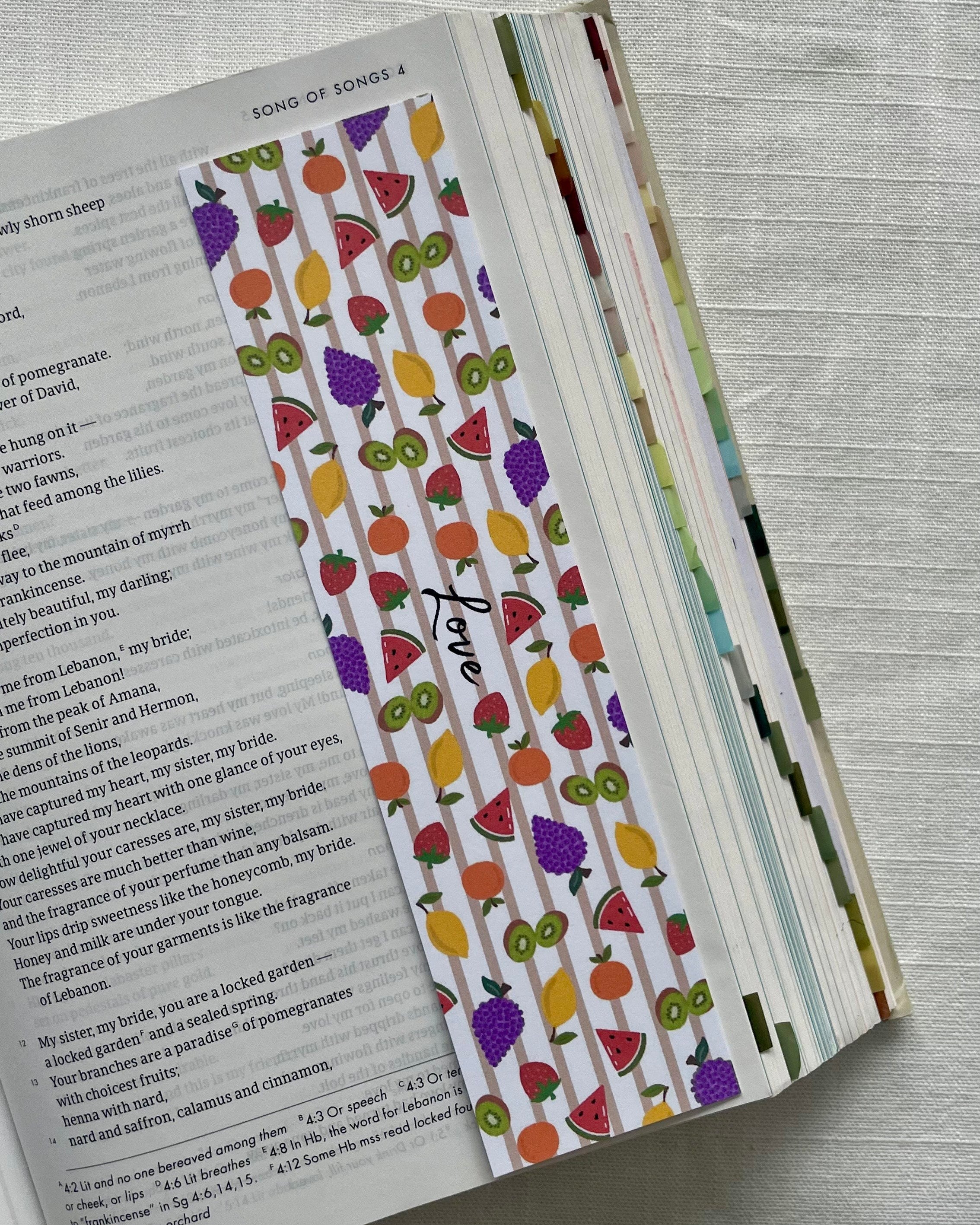 Fruits Of The Spirit Laminated Bookmark