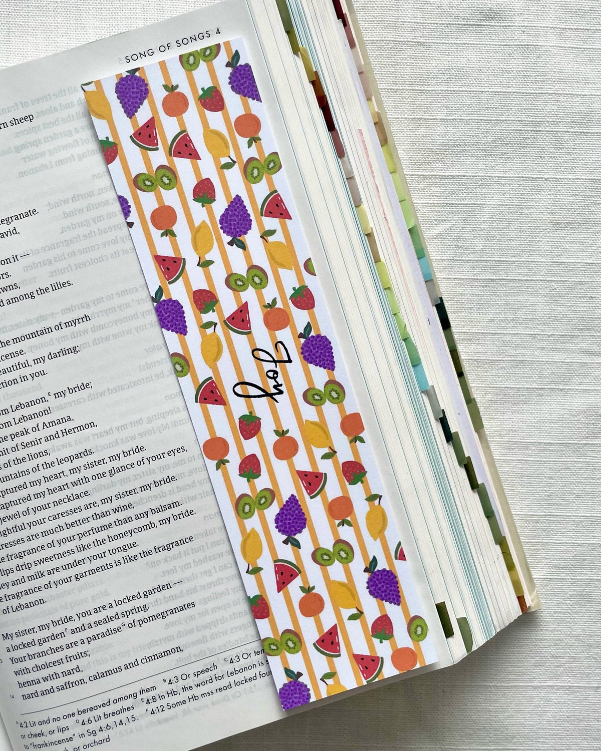 Fruits Of The Spirit Laminated Bookmark