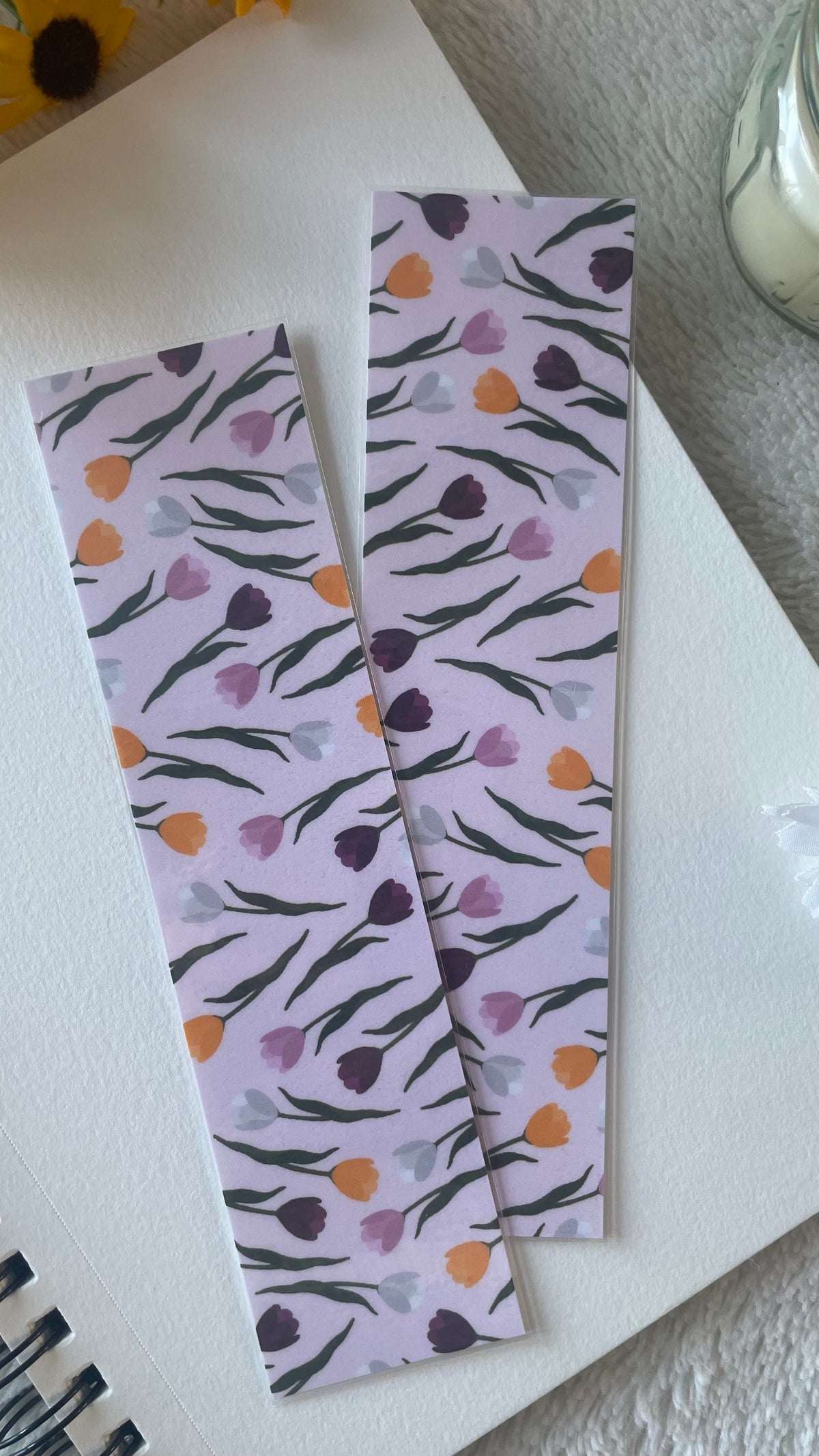 Tulips Laminated Bookmark
