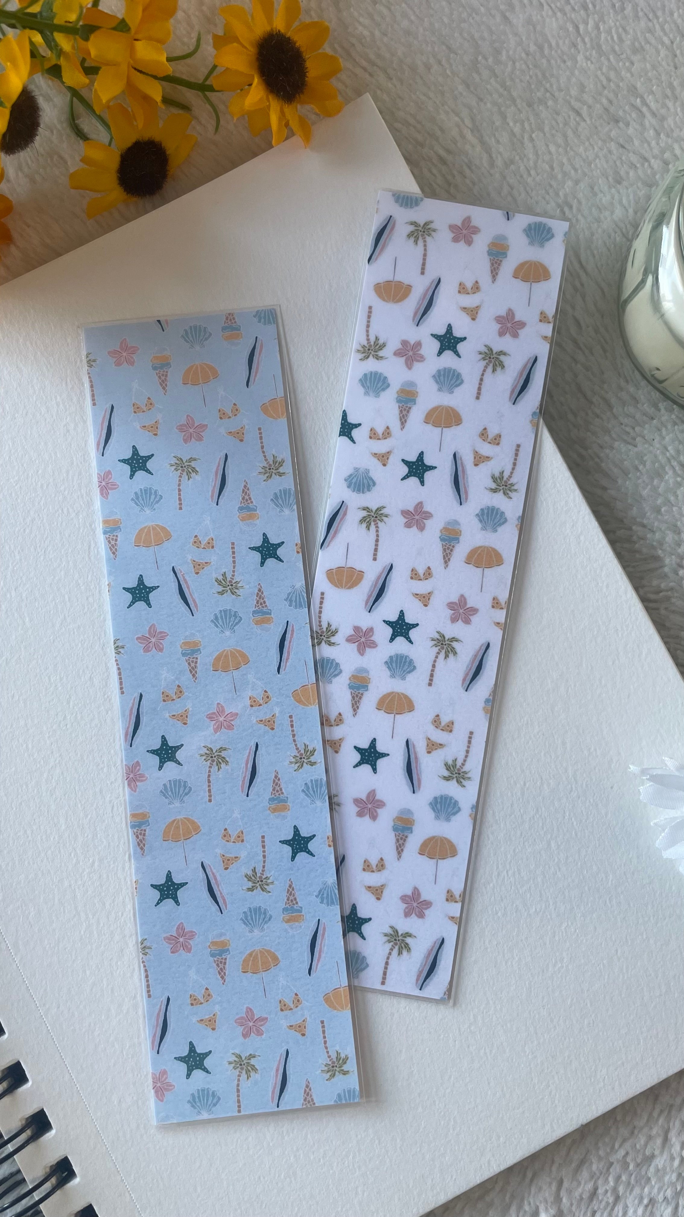 Pastel Summer Laminated Bookmark