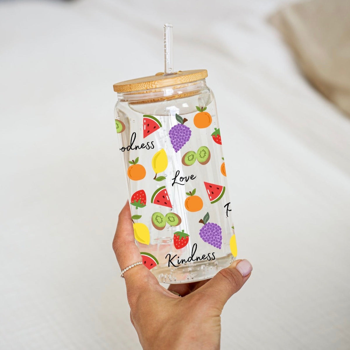 Fruits of The Spirit Glass Cup