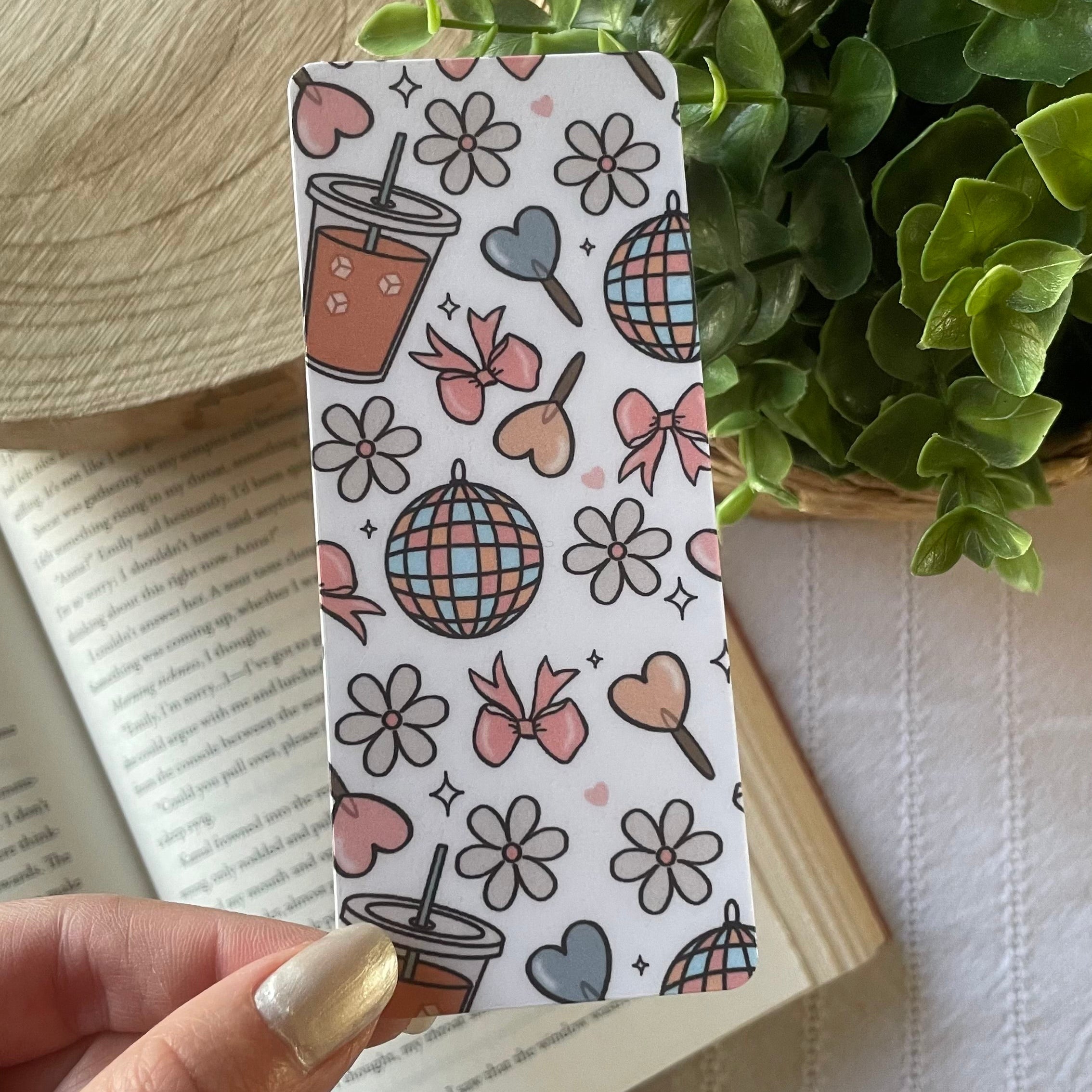Retro Coffee Laminated Bookmark