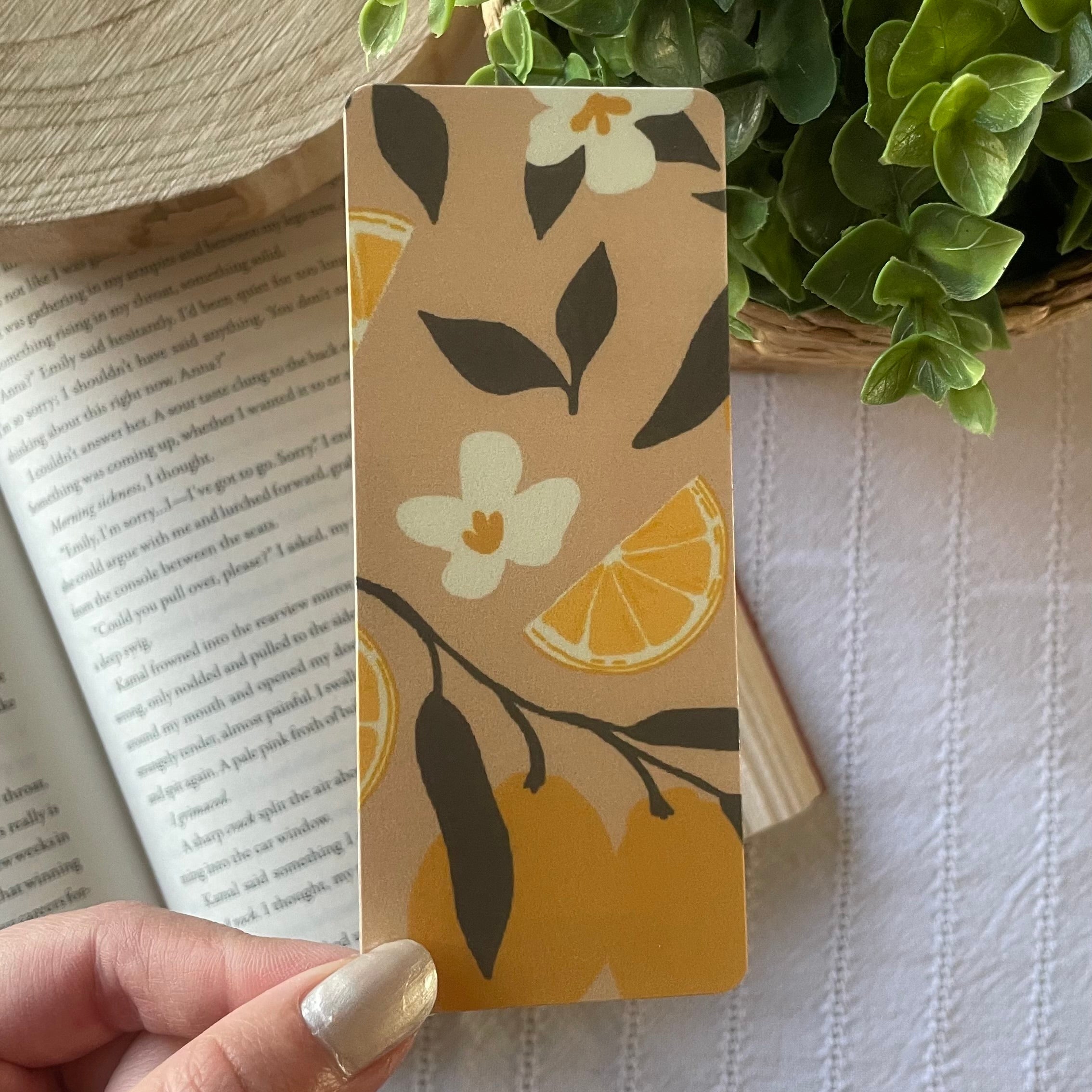 Lemon Laminated Bookmark