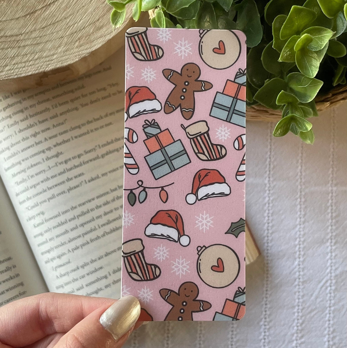 Ho Ho Ho Laminated Bookmark