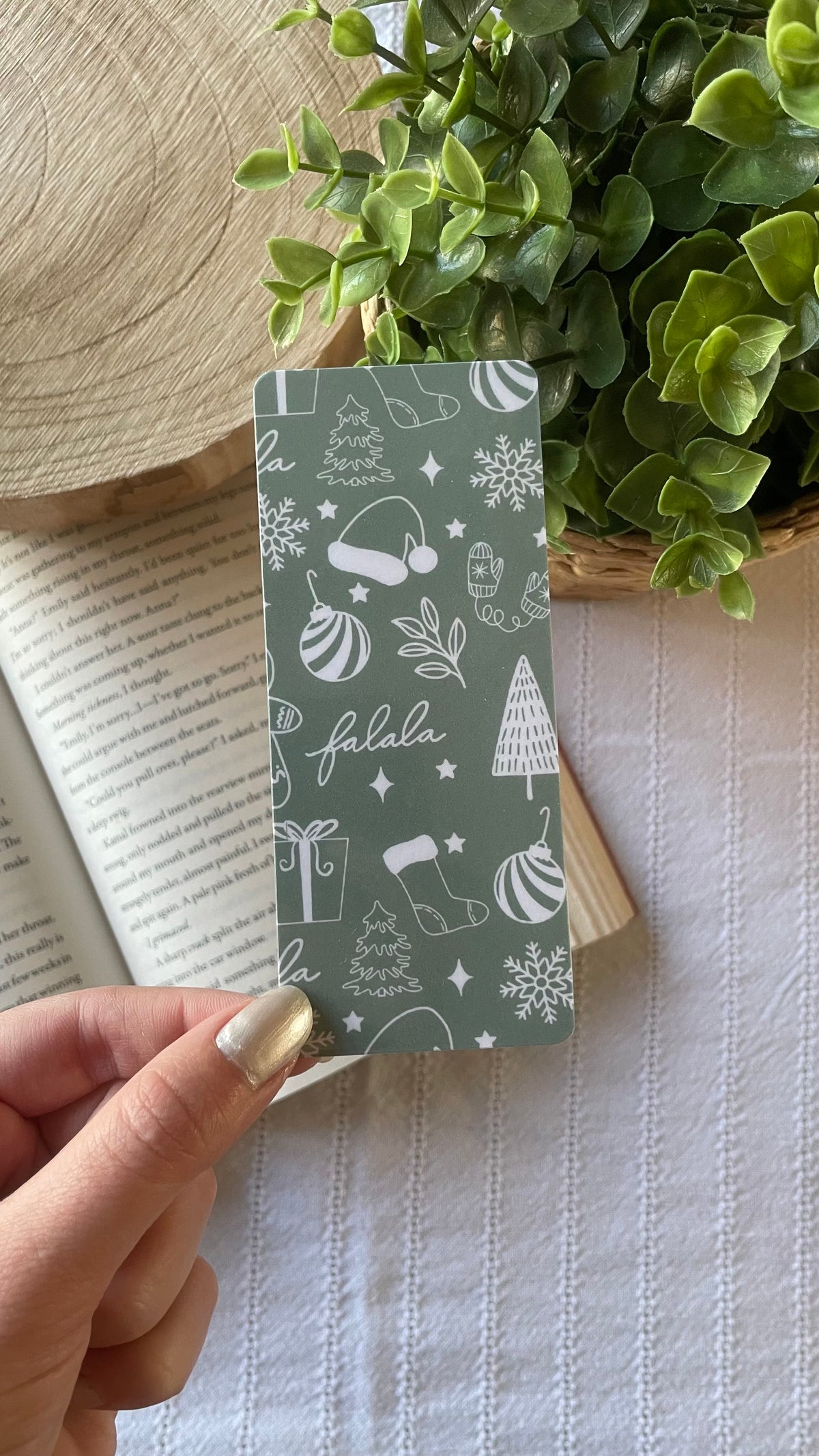 Christmas Laminated Bookmark